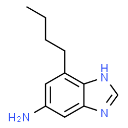 1H-Benzimidazol-5-amine,7-butyl-(9CI) structure