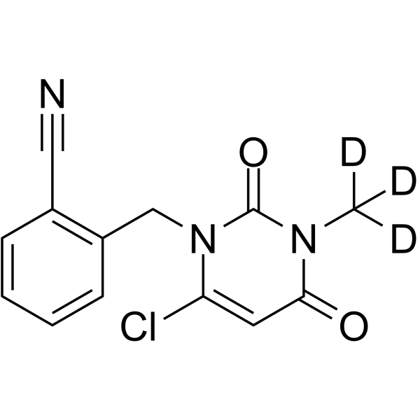 Alogliptin 6-chloro-d3结构式