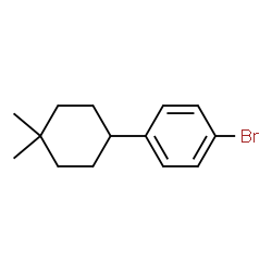 4-(4-Bromophenyl)-1,1-dimethylcyclohexane Structure