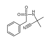 N-(2-cyanopropan-2-yl)-1-phenylmethanesulfonamide结构式