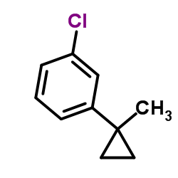 1-Chloro-3-(1-methylcyclopropyl)benzene Structure