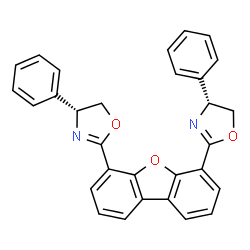 (4R,4'R)-2,2'-(4,6-二苯并呋喃二基)双[4,5-二氢-4-苯基恶唑]图片