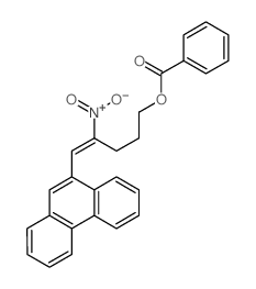 4-Penten-1-ol,4-nitro-5-(9-phenanthrenyl)-, 1-benzoate结构式