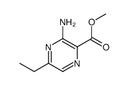 Pyrazinecarboxylic acid, 3-amino-5-ethyl-, methyl ester (8CI) Structure