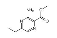 Pyrazinecarboxylic acid, 3-amino-5-ethyl-, methyl ester (8CI) structure