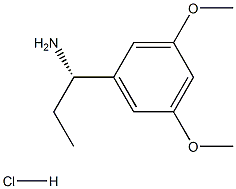 (S)-1-(3,5-Dimethoxyphenyl)propan-1-amine hydrochloride Structure