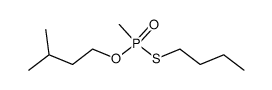 Methyl-phosphonothioic acid S-butyl ester O-(3-methyl-butyl) ester结构式