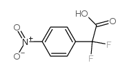 2,2-二氟-2-(4-硝基苯基)乙酸结构式