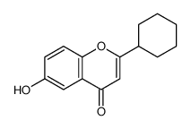 2-cyclohexyl-6-hydroxychromen-4-one Structure