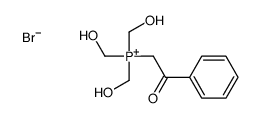 tris(hydroxymethyl)-phenacylphosphanium,bromide Structure