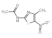 N-(4-methyl-5-nitro-1,3-thiazol-2-yl)acetamide structure