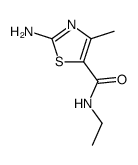 2-amino-N-ethyl-4-methylthiazole-5-carboxamide结构式