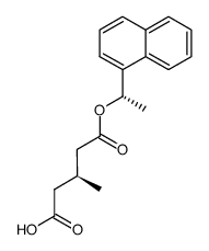 (S)-3-methyl-5-((S)-1-(naphthalen-1-yl)ethoxy)-5-oxopentanoic acid结构式