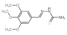 Hydrazinecarbothioamide,2-[(3,4,5-trimethoxyphenyl)methylene]-结构式