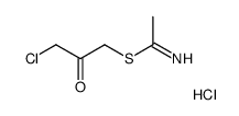 3-chloro-2-oxopropyl ethanimidothioate hydrochloride Structure