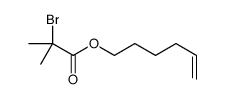 hex-5-enyl 2-bromo-2-methylpropanoate结构式
