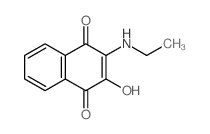 1,4-Naphthalenedione,2-(ethylamino)-3-hydroxy- Structure