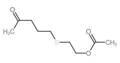 2-Pentanone,5-[[2-(acetyloxy)ethyl]thio]-结构式