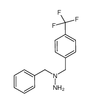 N-Benzyl-N-(4-trifluoromethyl-benzyl)-hydrazine结构式