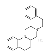 1H-Pyrazino[1,2-a]quinoline,2,3,4,4a,5,6-hexahydro-3-(2-phenylethyl)-, hydrochloride (1:1) Structure