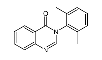 3-(2,6-dimethylphenyl)quinazolin-4-one结构式
