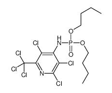 2,3,5-trichloro-N-dibutoxyphosphoryl-6-(trichloromethyl)pyridin-4-amine结构式