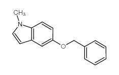 1H-Indole,1-methyl-5-(phenylmethoxy)- Structure