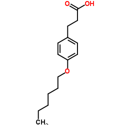 3-[4-(Hexyloxy)phenyl]propanoic acid结构式