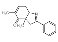 4H-Indol-4-one,3,3a,7,7a-tetrahydro-3a,5-dimethyl-2-phenyl-结构式