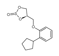 (4R)-4-((2-cyclopentylphenoxy)methyl)-1,3,2-dioxathiolane 2-oxide Structure