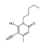 2-hydroxy-4-methyl-6-oxo-1-pentylpyridine-3-carbonitrile Structure