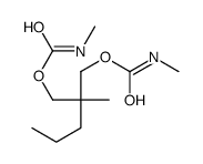 Bis(N-methylcarbamic acid)2-methyl-2-propyltrimethylene ester structure