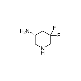 (R)-5,5-二氟哌啶-3-胺结构式