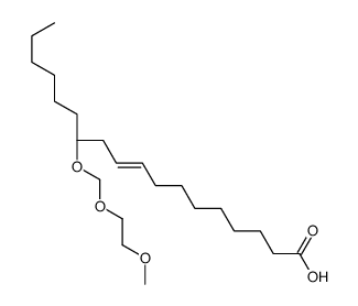 (12R)-12-(2-methoxyethoxymethoxy)octadec-9-enoic acid Structure
