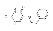 2,4(1H,3H)-Pyrimidinedione,5-[(2-phenylethyl)amino]-结构式