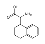 2-Amino-2-(1,2,3,4-tetrahydronaphthalen-1-yl)aceticacid结构式