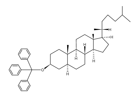 (5α-cholestanyl-(3β))-trityl ether结构式