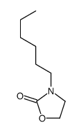 3-hexyl-1,3-oxazolidin-2-one Structure