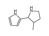 1H-Pyrrole,2-(3-methyl-2-pyrrolidinyl)-(9CI) structure