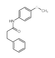 Benzenepropanamide,N-[4-(methylthio)phenyl]-结构式