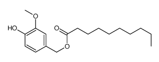 (4-hydroxy-3-methoxyphenyl)methyl decanoate结构式