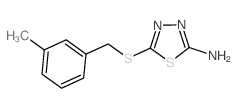 2-AMINO-5-(3-METHYLBENZYLTHIO)-1,3,4-THIADIAZOLE structure