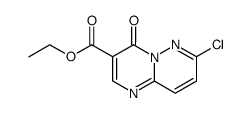 ethyl <7-chloro-4(4H)-oxopyrimido<1,2-b>pyridazine-3-carboxylate>结构式