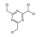 2,4-bis(chloromethyl)-6-(dichloromethyl)-1,3,5-triazine Structure