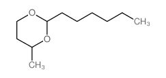 1,3-Dioxane,2-hexyl-4-methyl-结构式