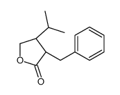 (3R,4R)-3-Benzyl-4-isopropyldihydro-2(3H)-furanone结构式