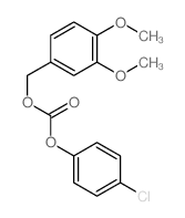 Carbonic acid,4-chlorophenyl (3,4-dimethoxyphenyl)methyl ester structure