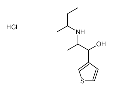 2-(butan-2-ylamino)-1-thiophen-3-ylpropan-1-ol,hydrochloride结构式