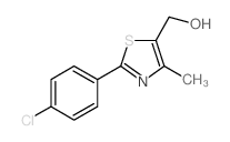 (2-(4-CHLOROPHENYL)-4-METHYLTHIAZOL-5-YL)METHANOL结构式