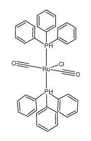 dicarbonylchlorohydridobis(triphenylphosphine)ruthenium(II) Structure
